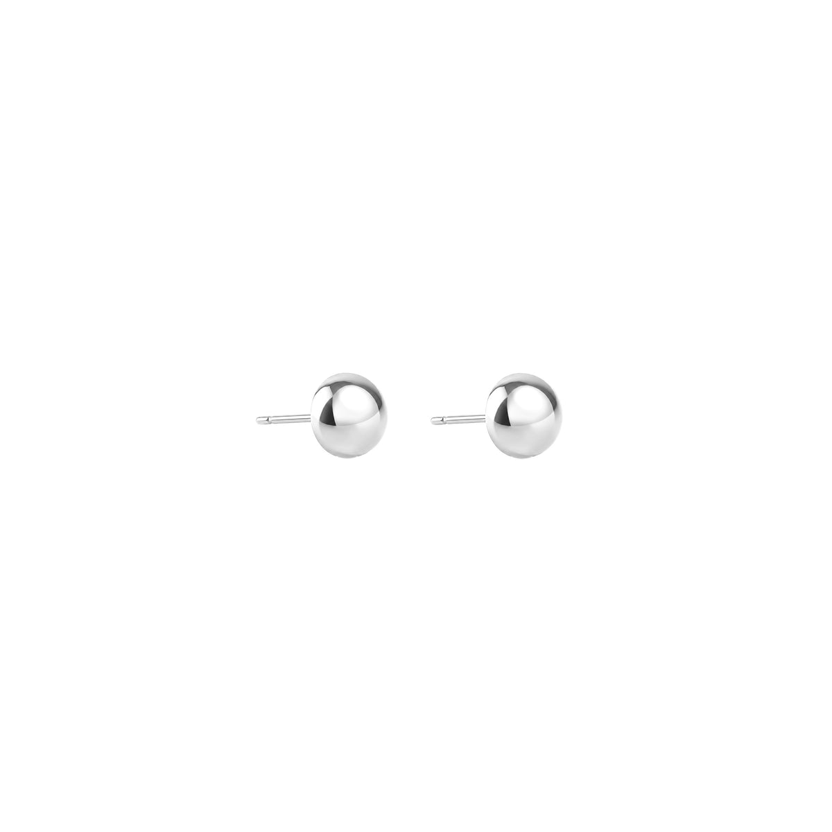 Silk & Steel Dome Stud Earrings in high-quality stainless steel with a rounded design.