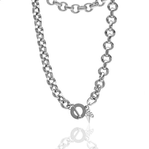 Silk & Steel Jewellery Heirloom Necklace Silver