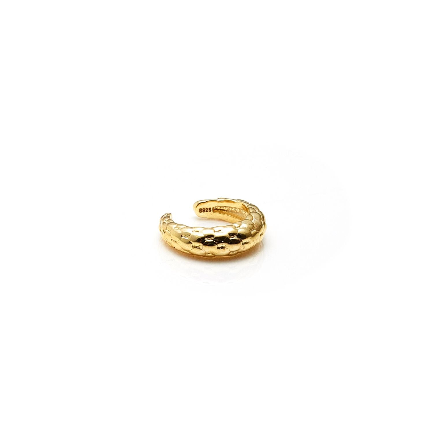 Silk & Steel Infinity Ear Cuff Gold Sterling Silver 