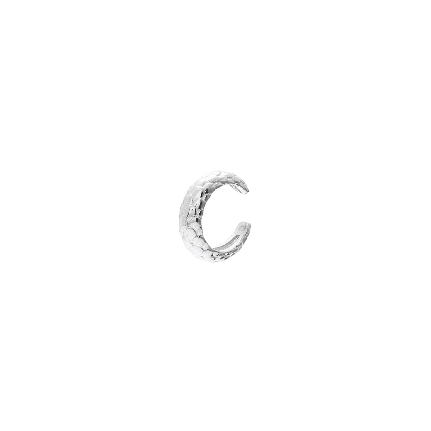 Silk & Steel Infinity Ear Cuff Sterling Silver 