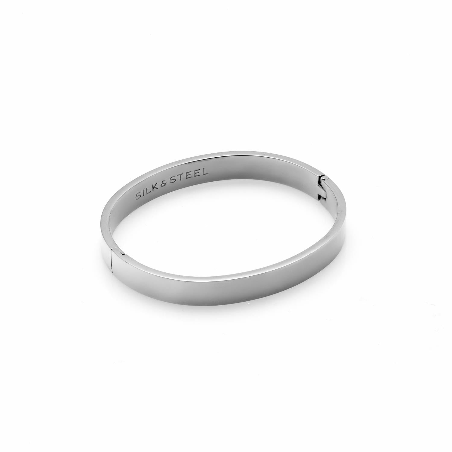 Silk & Steel Jewellery Luccia Bangle Silver