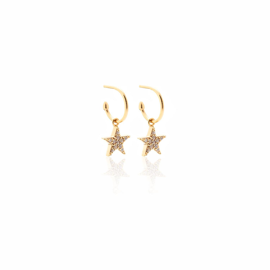 Silk & Steel Jewellery Lumiere Hoops Gold