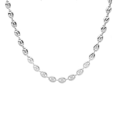 Silk & Steel Jewellery Mariner Chain Necklace Silver