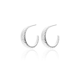 Medium Infinity Hoops Garden of Eden Silk Steel Jewellery
