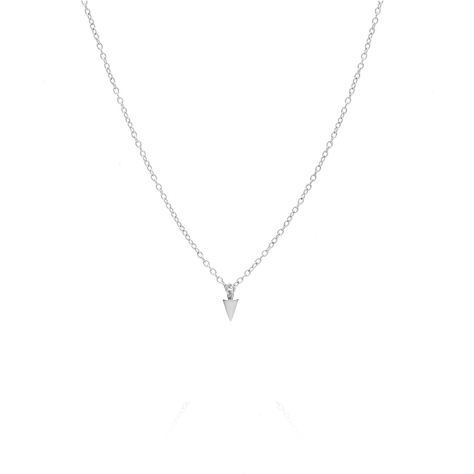 Silk & Steel Jewellery Superfine Mini Spike Necklace Silver