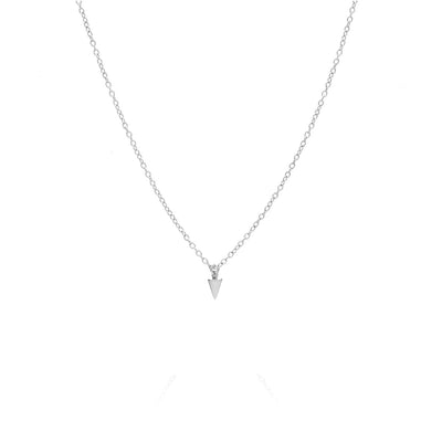 Silk & Steel Jewellery Superfine Mini Spike Necklace Silver