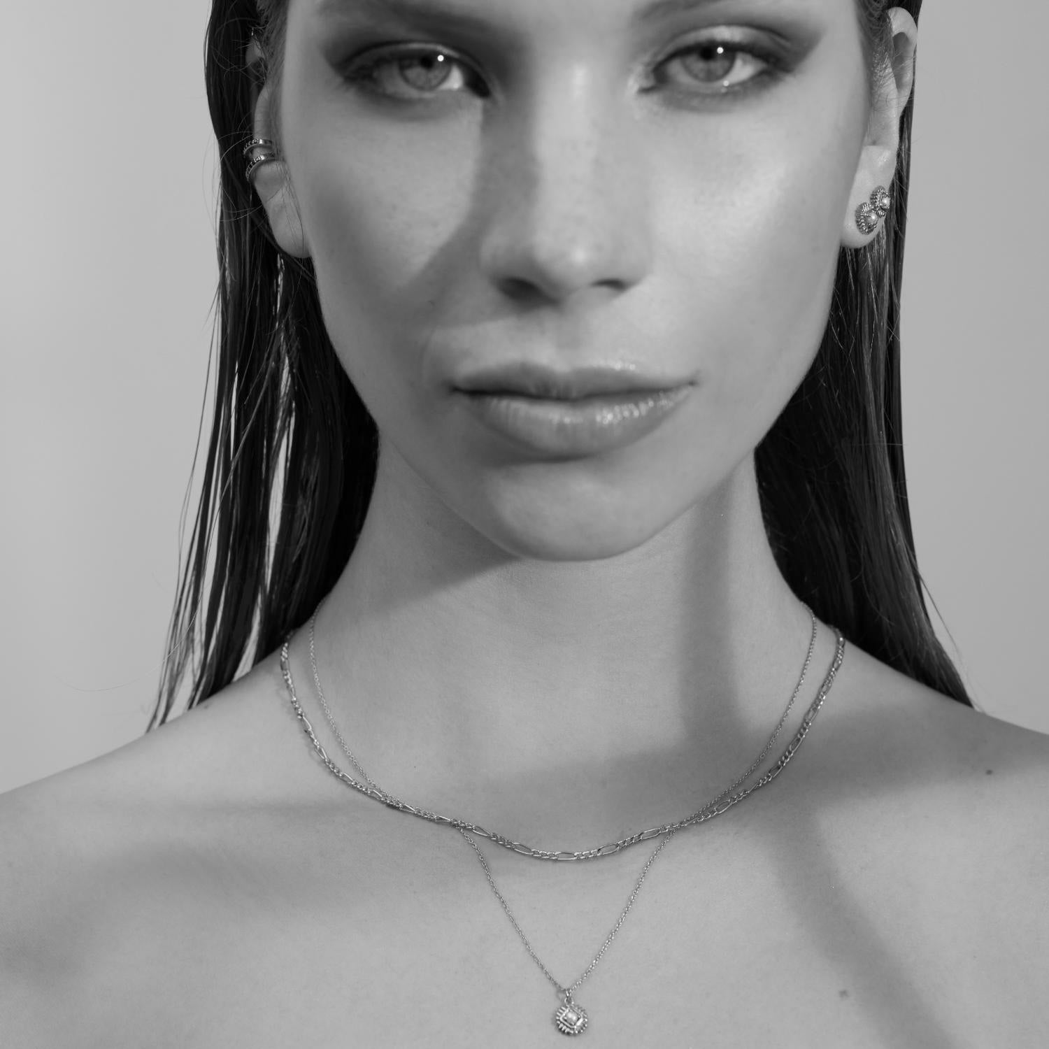Silk & Steel Jewellery Petite Perle Necklace – Pearl + Silver