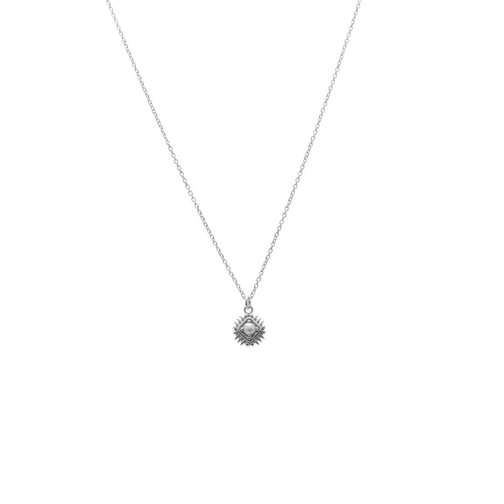 Silk & Steel Jewellery Noire Necklace – Black Enamel + Gold