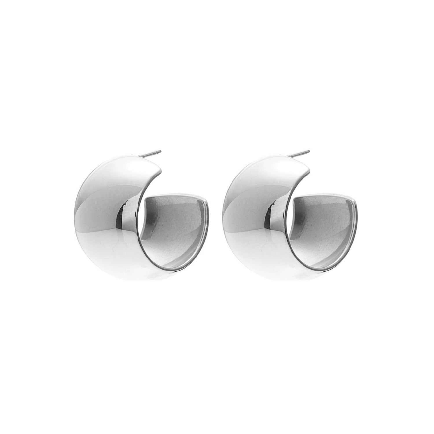 Silk & Steel Jewellery Silver Sunkissed Hoop Earrings 