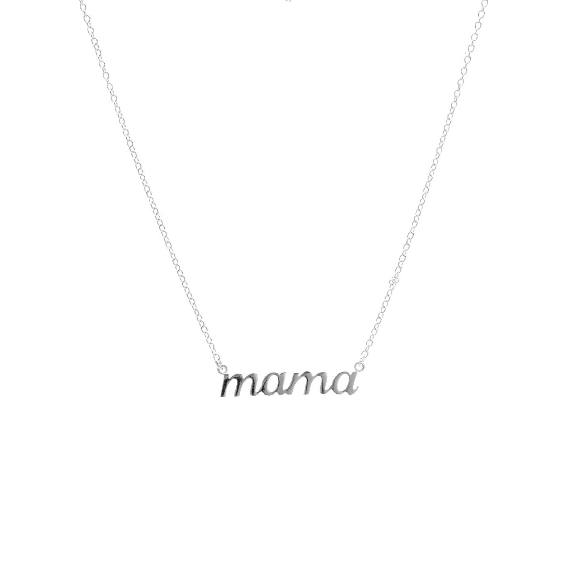 Silk & Steel Jewellery Superfine Mama Necklace Silver
