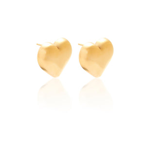 Silk & Steel Jewellery Valentina Stud Earrings Gold