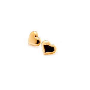 Silk & Steel Jewellery Valentina Stud Earrings Gold