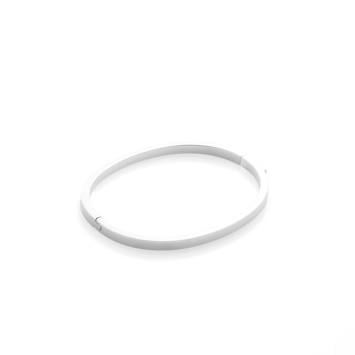 Silk & Steel Thin Voyage Bangle in high-quality stainless steel.
