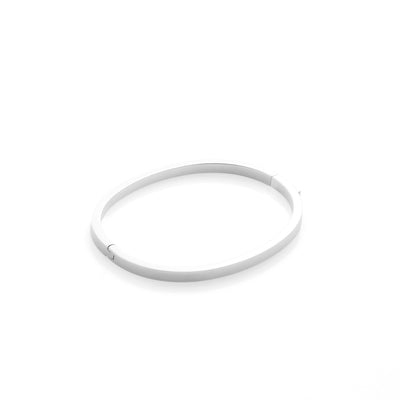 Silk & Steel Thin Voyage Bangle in high-quality stainless steel.
