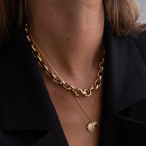 Silk & Steel Jewellery Heirloom Necklace Gold