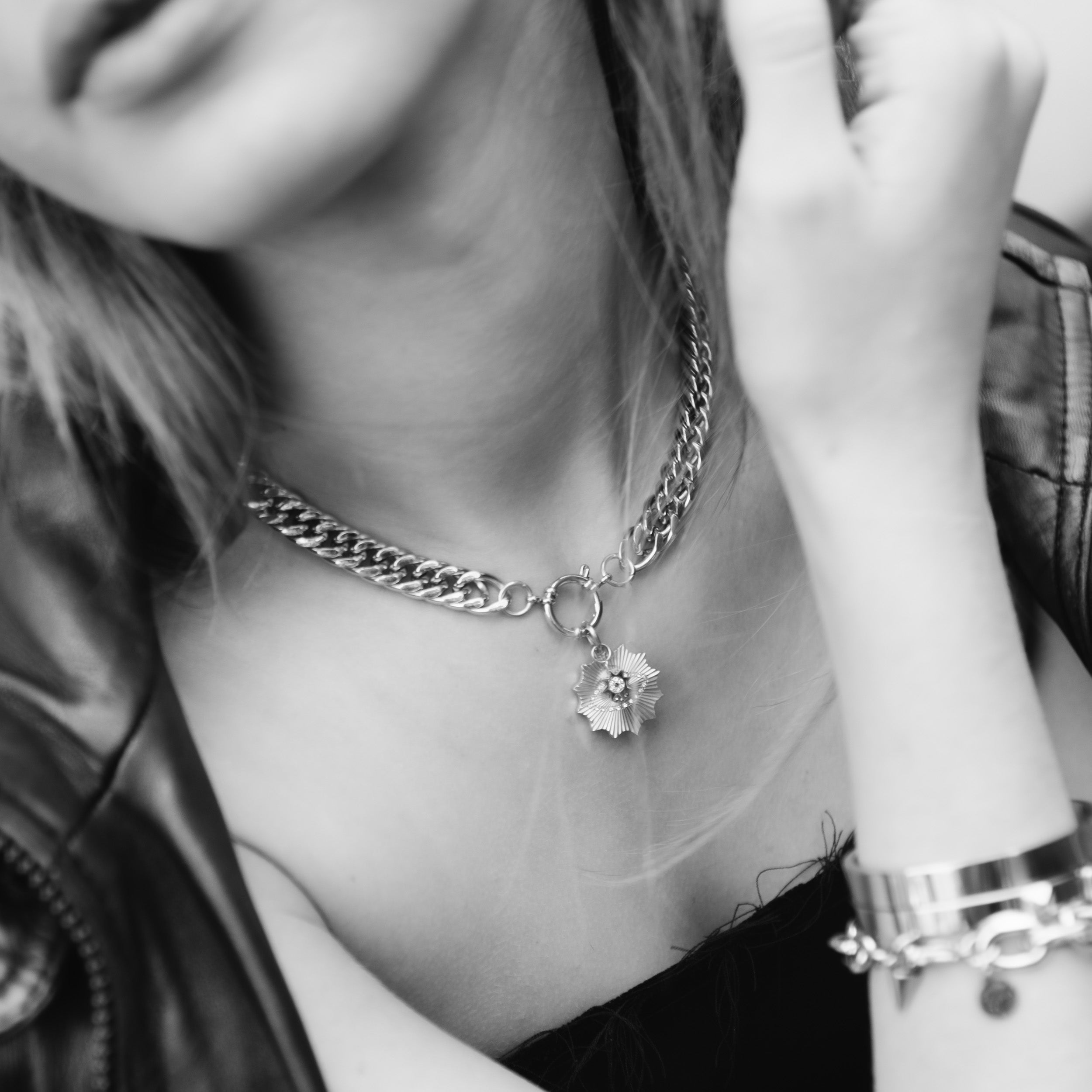 Nova Necklace | Silver Guiding Star Pendant | Silk & Steel Jewellery