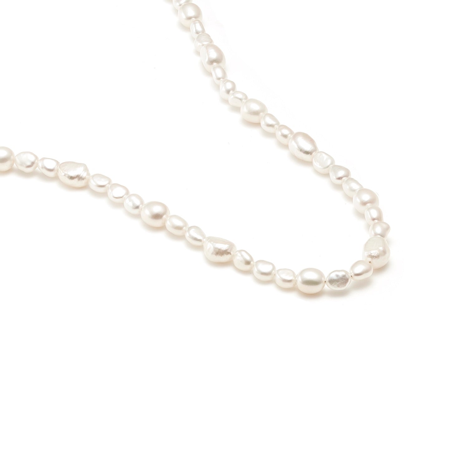 Allure Necklace in 14k gold-plated stainless steel with freshwater pearls | Silk & Steel Jewellery