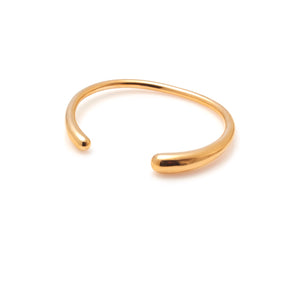 Silk & Steel Aura cuff in 14k gold-plated stainless steel.