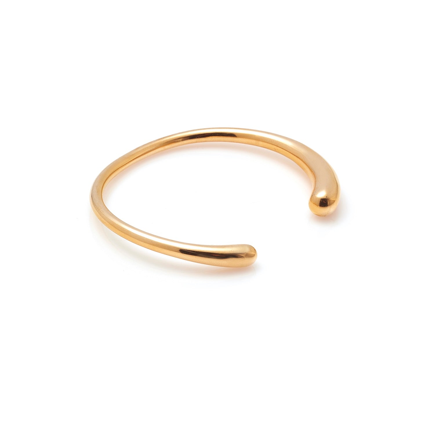 Silk & Steel Aura cuff in 14k gold-plated stainless steel.
