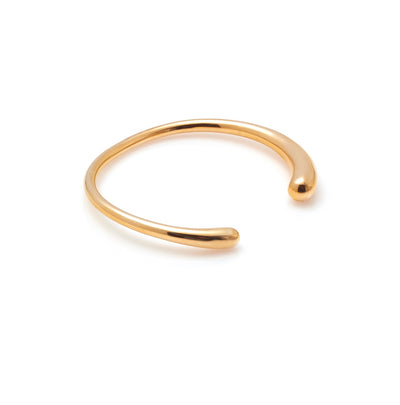 Silk & Steel Aura cuff in 14k gold-plated stainless steel.
