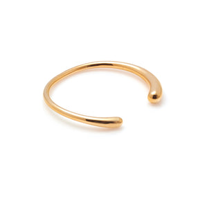 Silk & Steel Aura cuff in 14k gold-plated stainless steel.