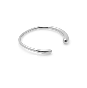 Silk & Steel Aura cuff in silver stainless steel.