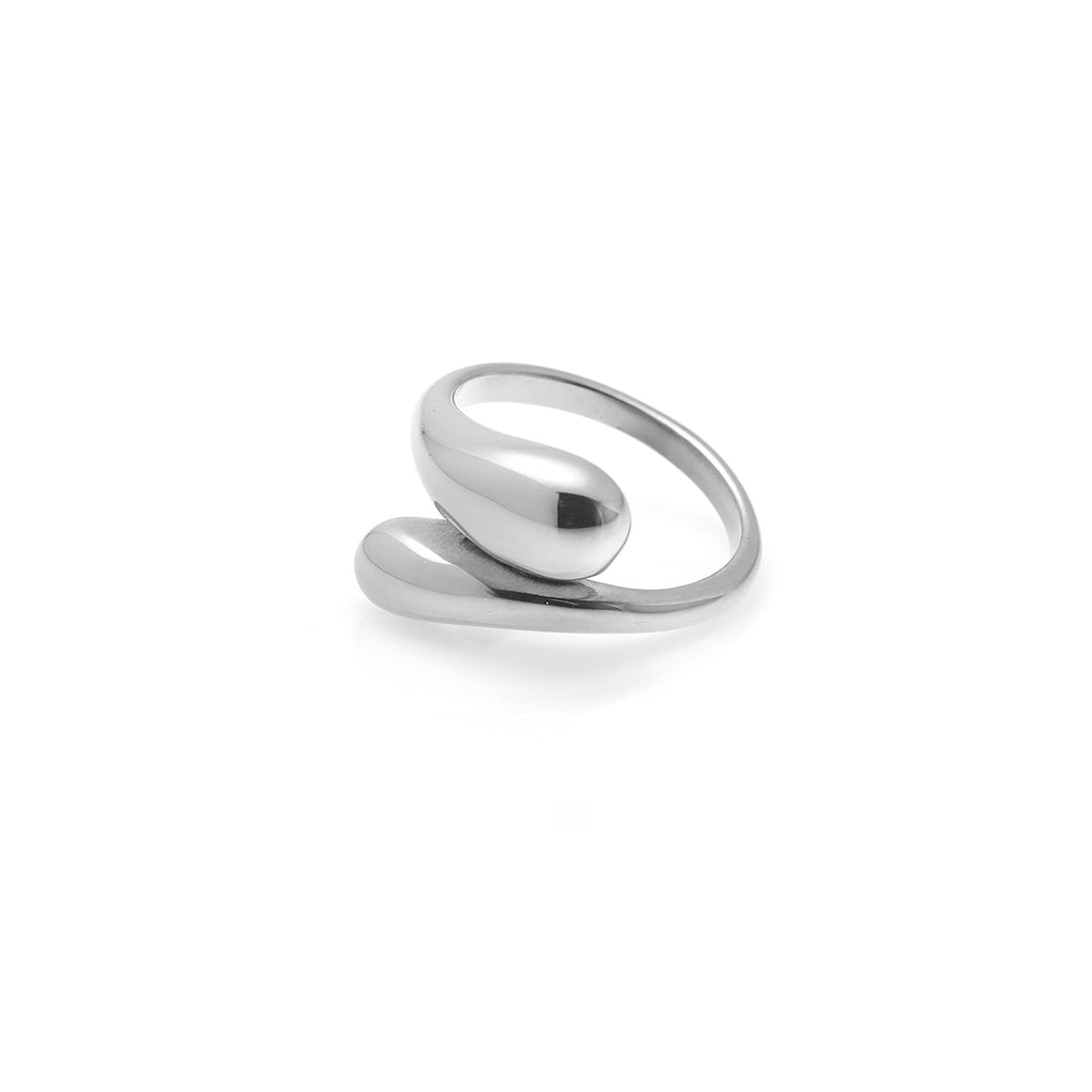 Silk & Steel Aura ring in silver stainless steel