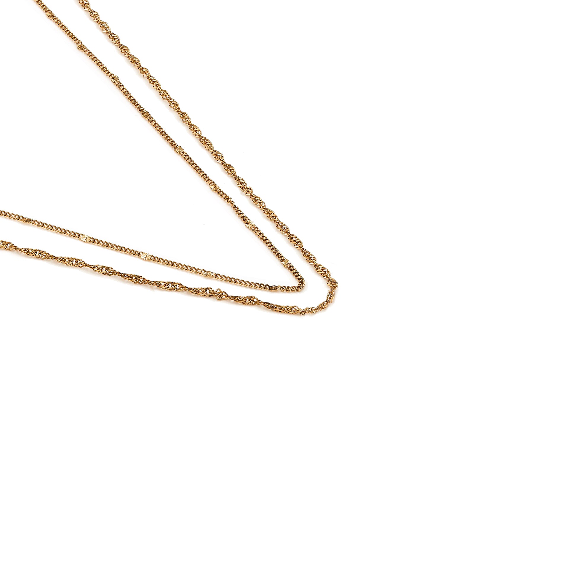 Duo Necklace Gold