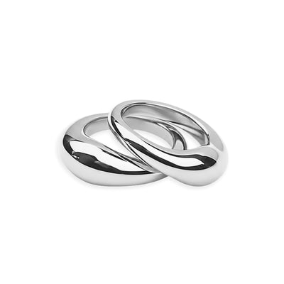 Fusion Ring Set Silver