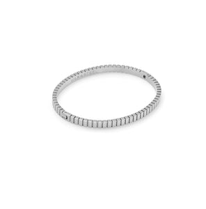 Silk & Steel Oracle bangle in silver stainless steel.