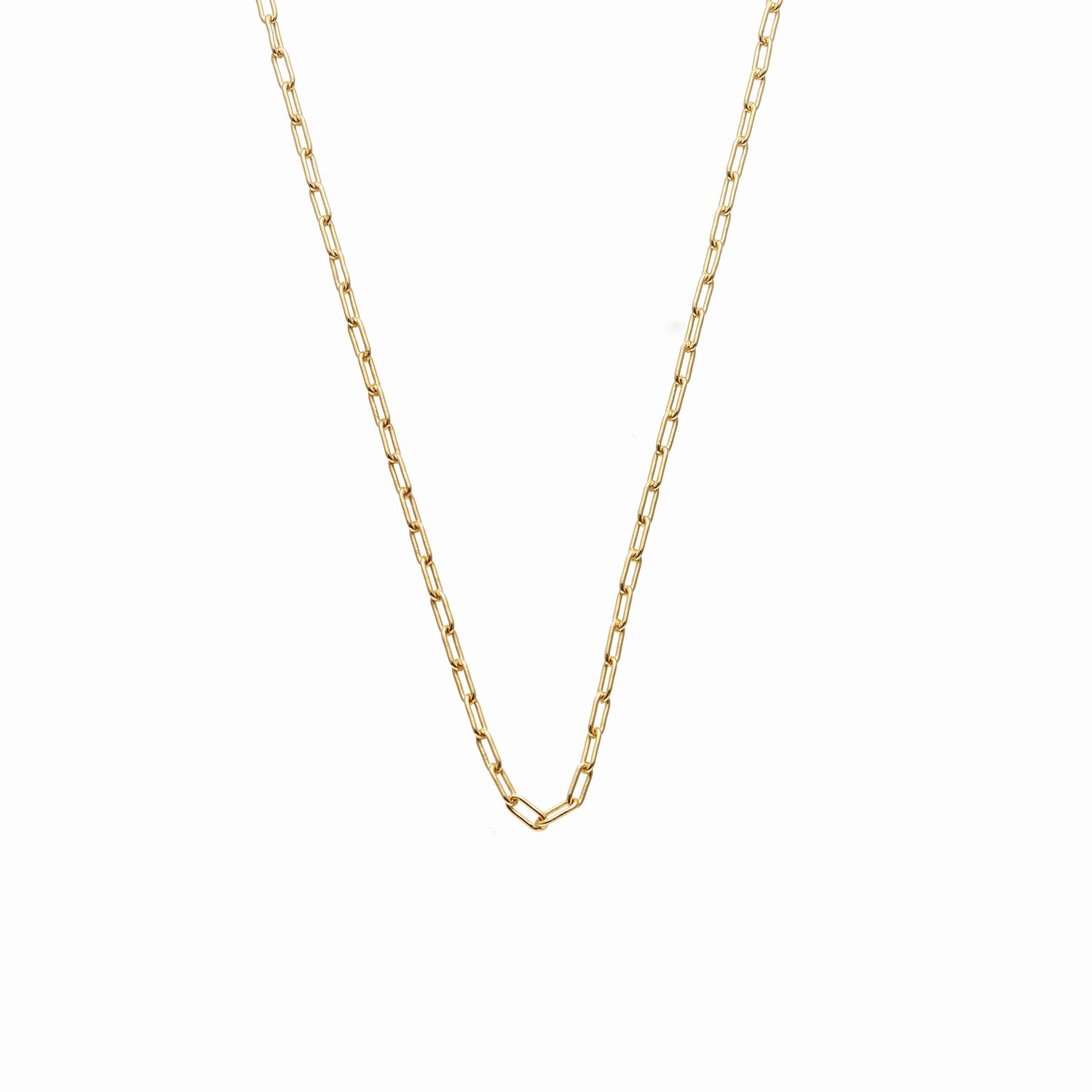 Fine Chain Papier Necklace in 14k gold-plated sterling silver | Silk & Steel Jewellery