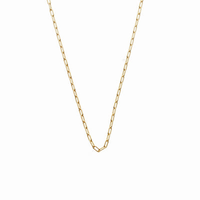 Fine Chain Papier Necklace in 14k gold-plated sterling silver | Silk & Steel Jewellery