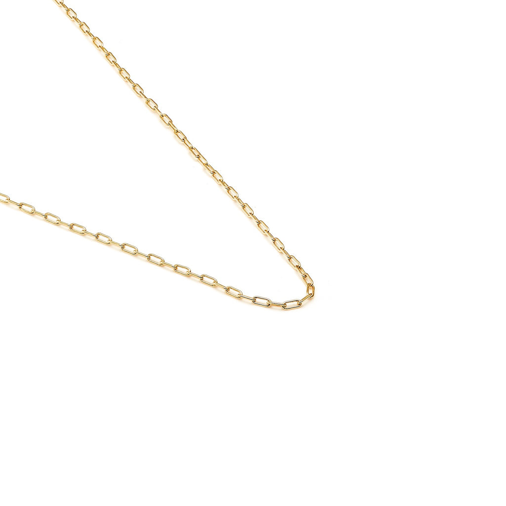Fine Chain Papier Necklace in 14k gold-plated sterling silver | Silk & Steel Jewellery