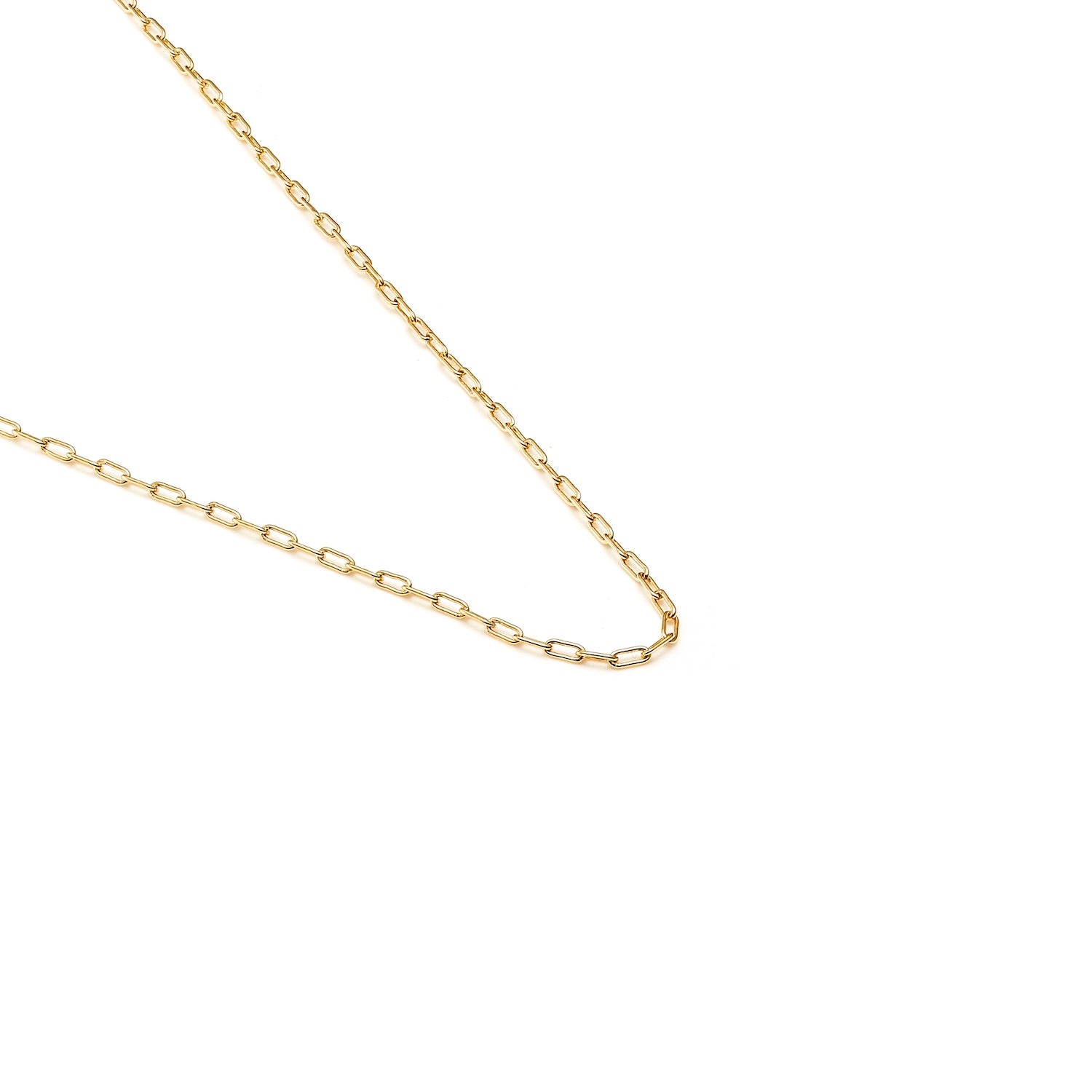 Fine Chain Papier Necklace in 14k gold-plated sterling silver | Silk & Steel Jewellery