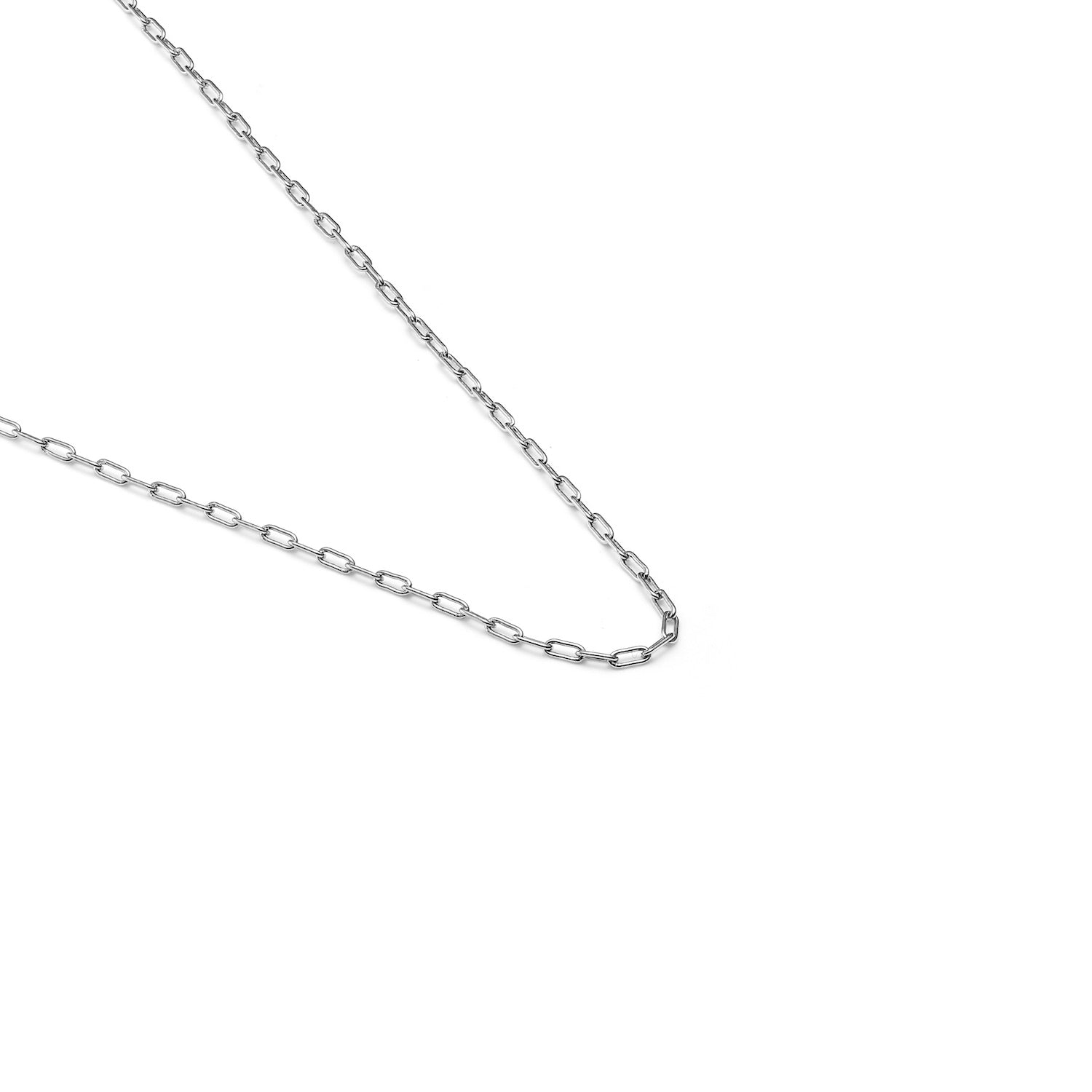 Fine Chain Papier Necklace in sterling silver | Silk & Steel Jewellery