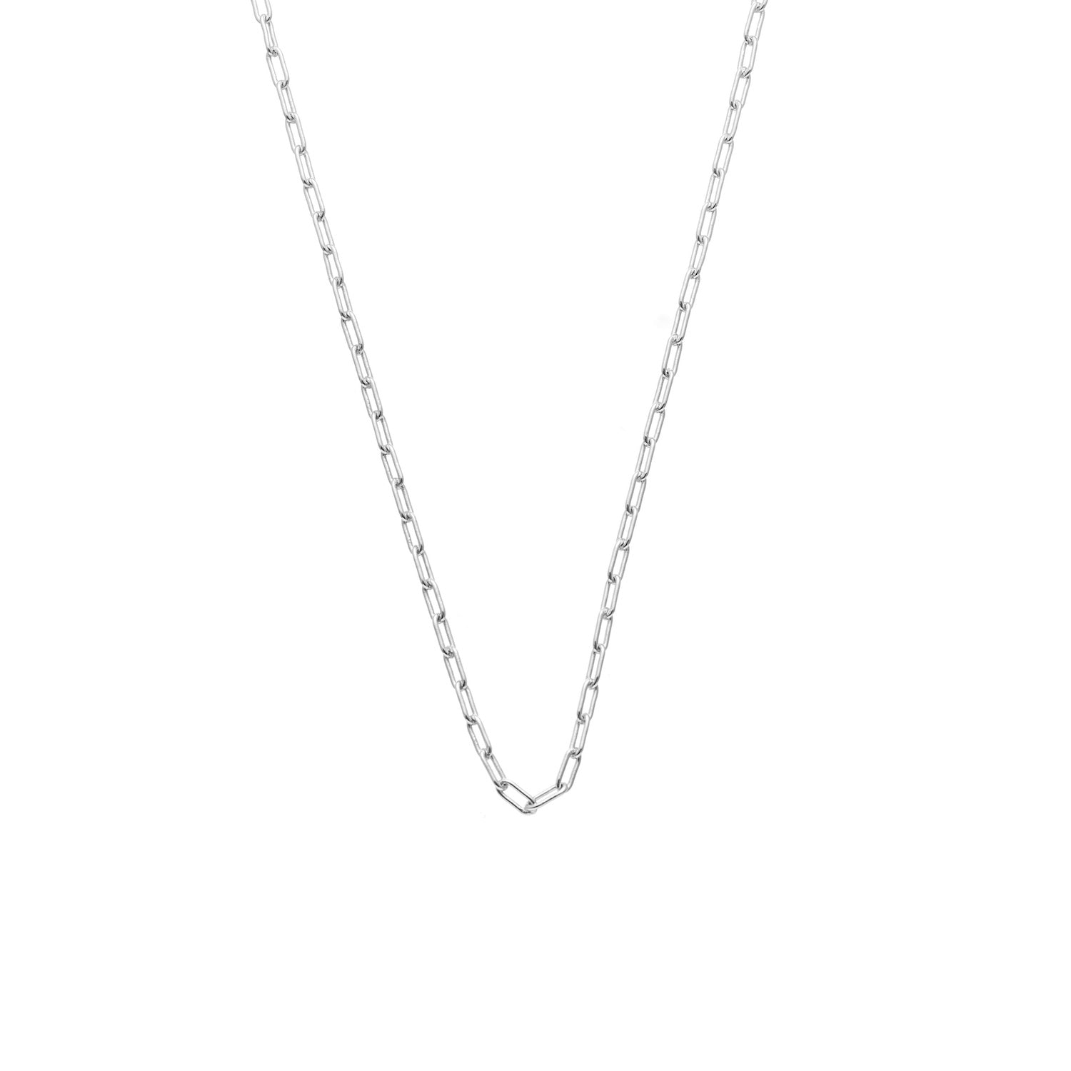 Fine Chain Papier Necklace in sterling silver | Silk & Steel Jewellery