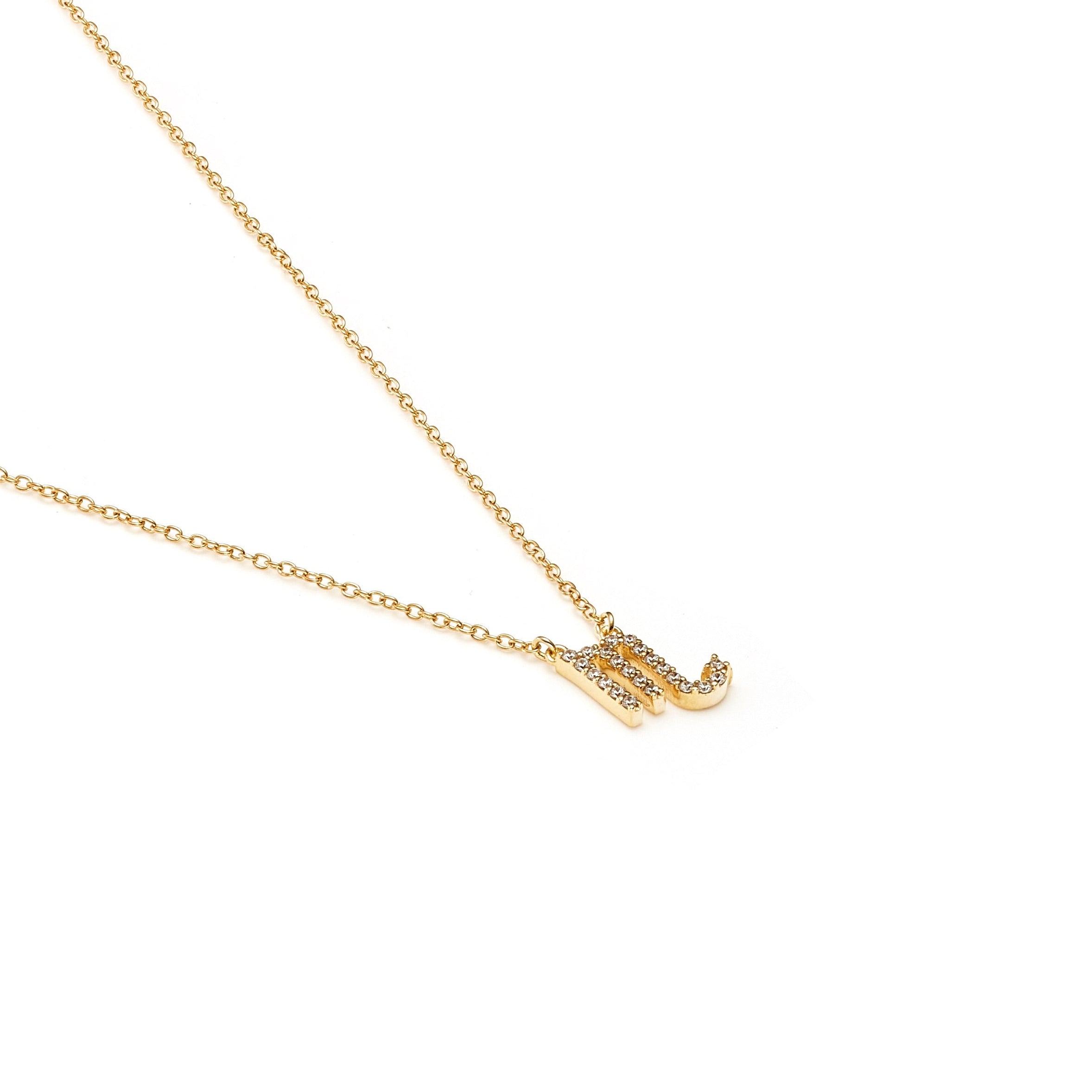 Silk & Steel Jewellery Scorpio Star Sign Pendant Necklace in 14k gold-plated Sterling Silver with Cubic Zirconias