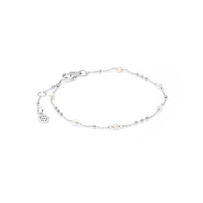 Dotty Bracelet Pearl + Silver