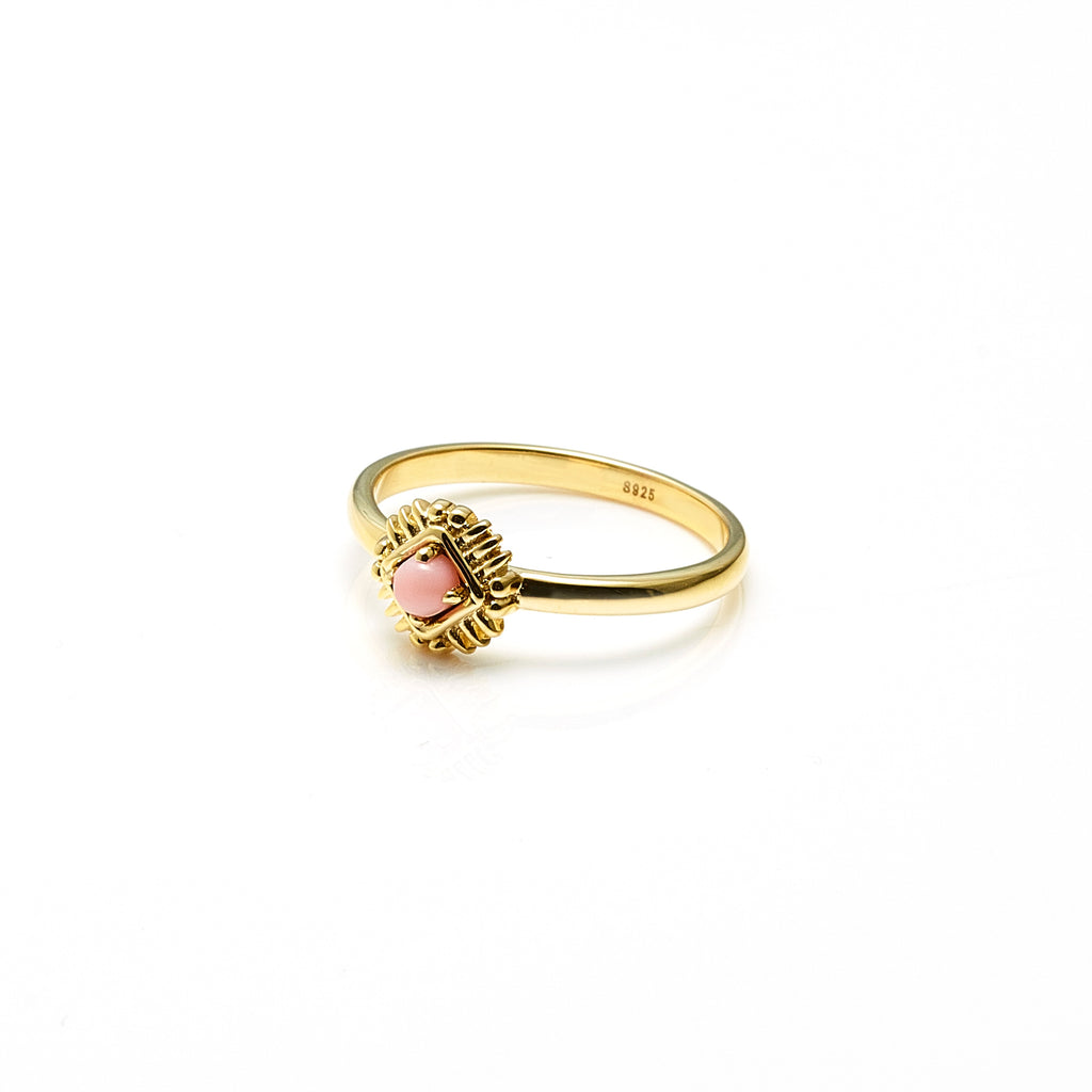 Silk_Steel_x_Ballantynes_-_Petite_Opal_Ring_-_Pink_Opal_Gold_-_SLR61POG_-_RRP_149_