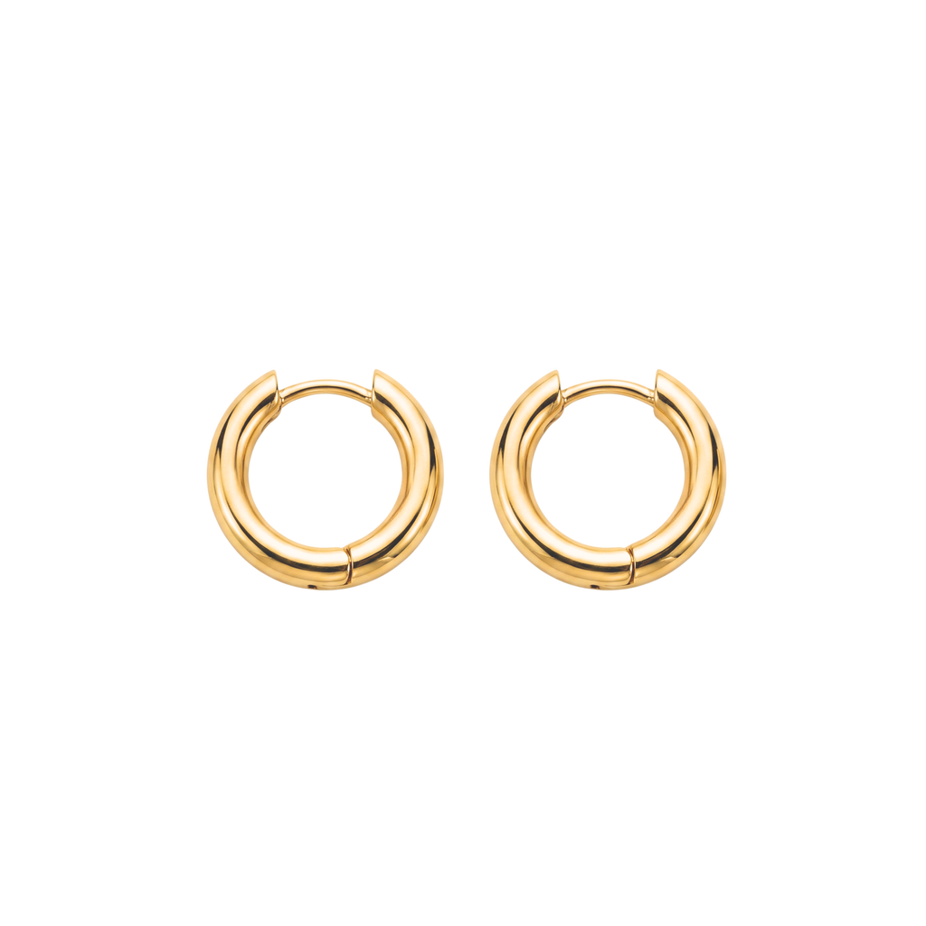 Small Classic Hoop Earrings Gold