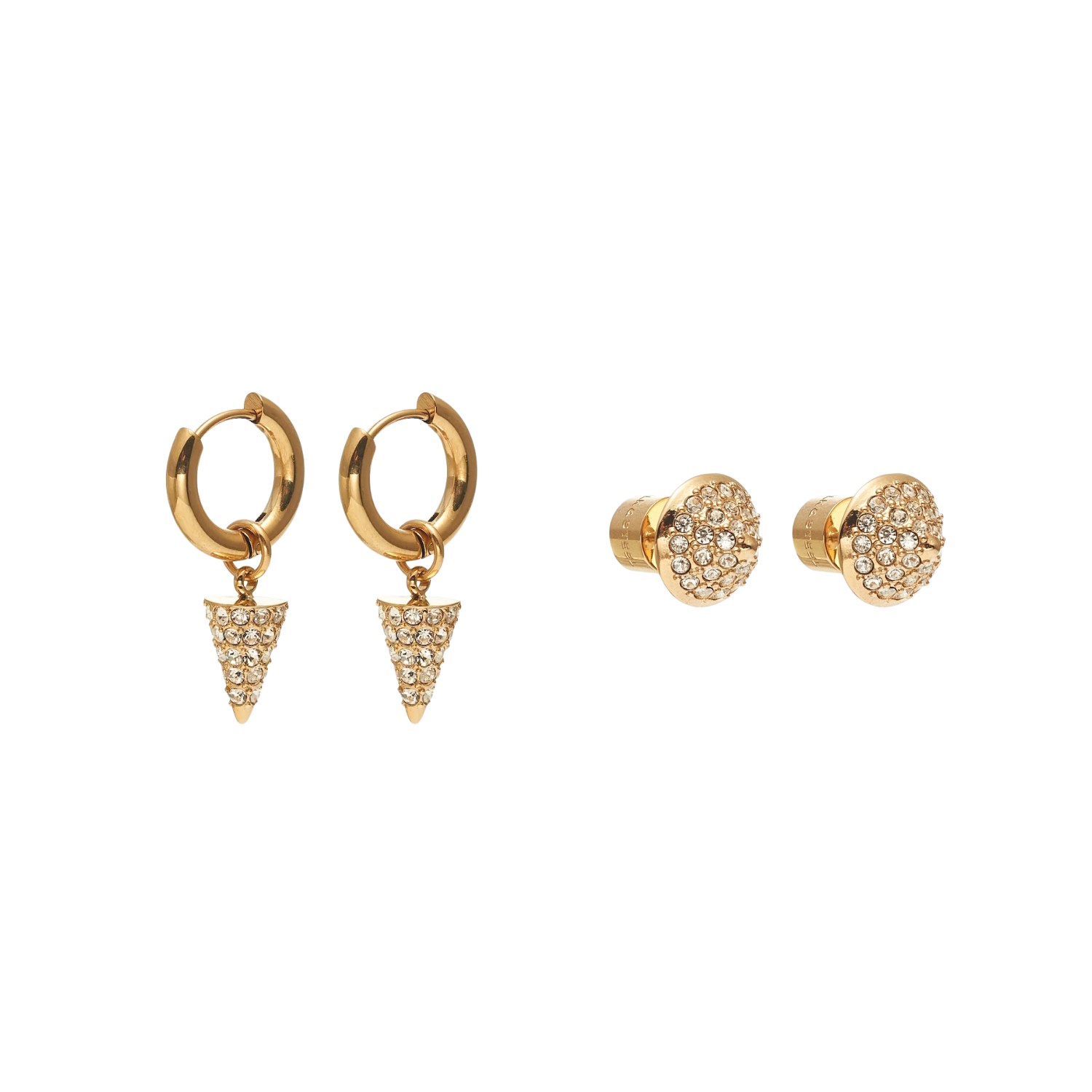 Voltage Earring Set Gold