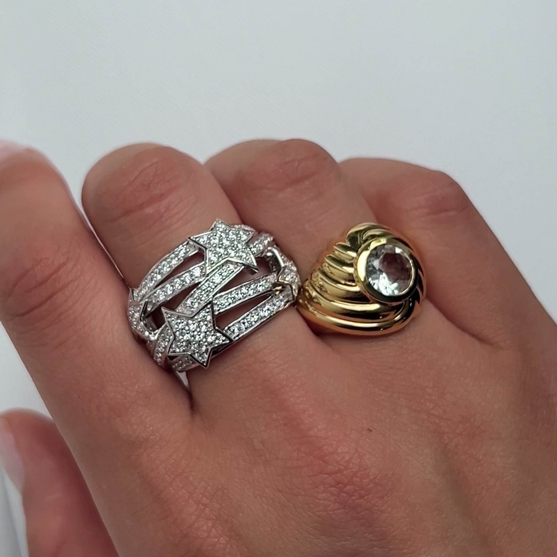 Étoile Ring CZ + Gold