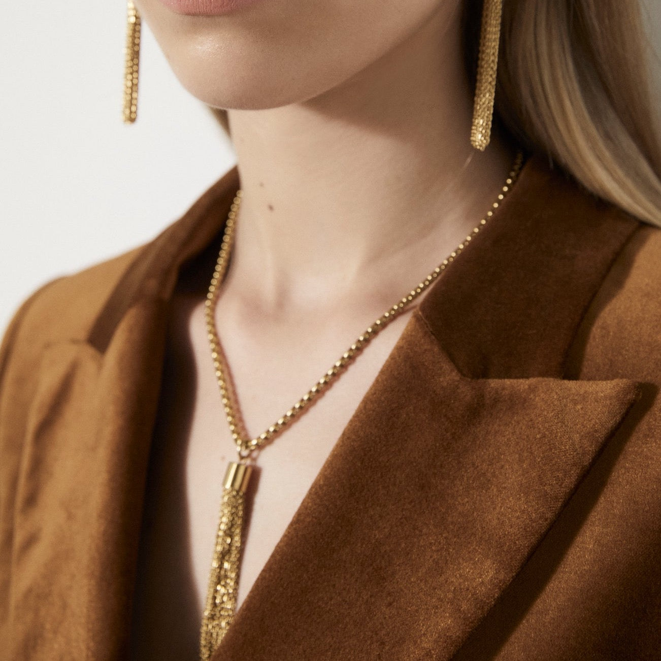 Manhattan Tassel Necklace Silver