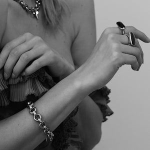 Silk & Steel Jewellery Heirloom Bracelet Silver