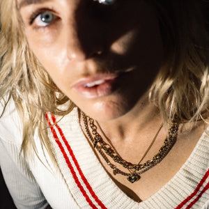 Silk & Steel x Gin Wigmore Superstition Club Heart Necklace Gold