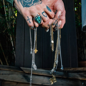 Silk & Steel x Gin Wigmore Superstition Club - O.G. - Gold Cross Necklace
