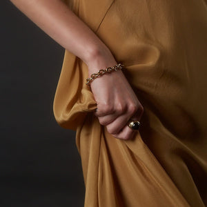 Silk & Steel Muse Chain Bracelet Gold