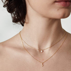 Silk & Steel Jewellery Superfine Mini Pearl Necklace Gold