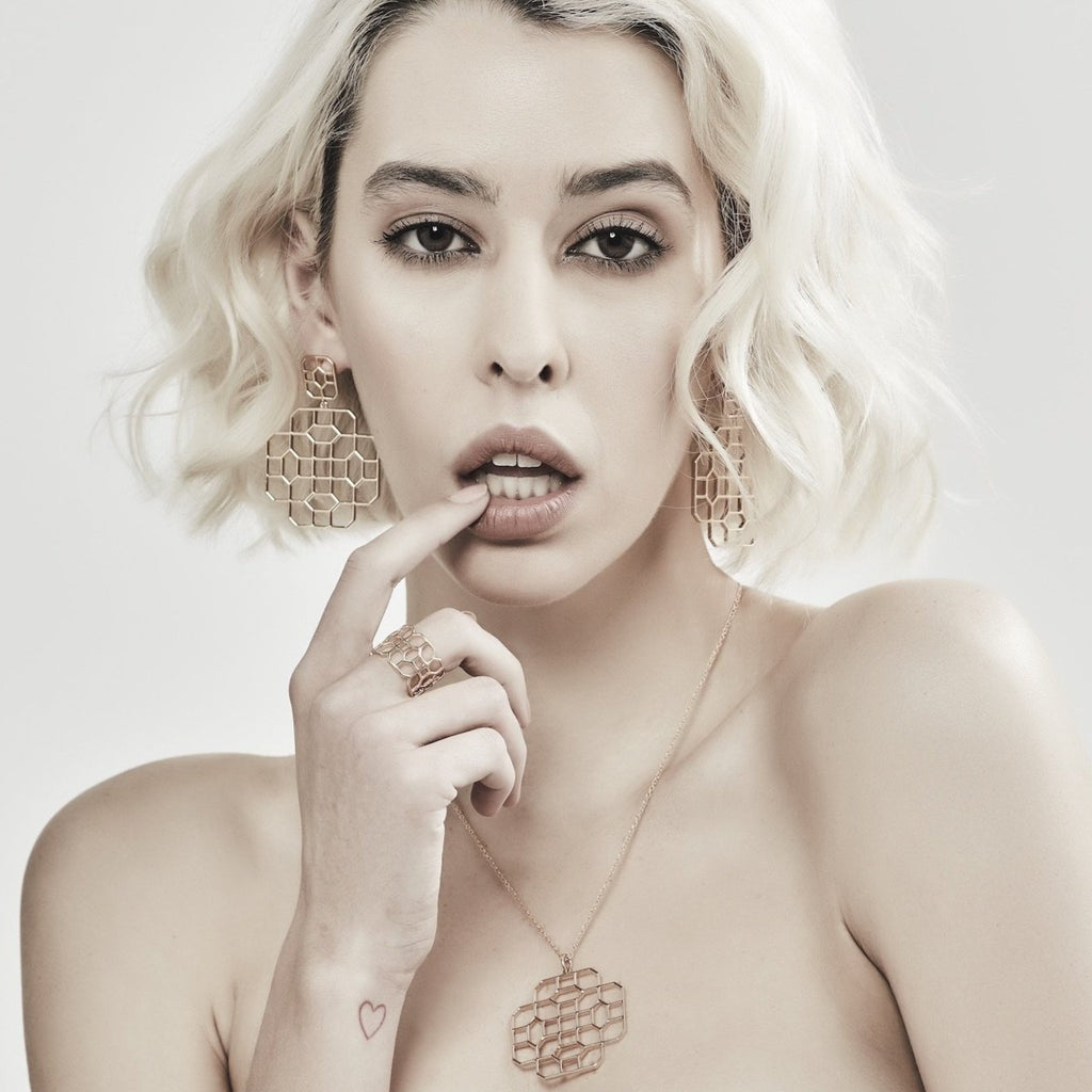 Silk&Steel Stately Necklace Silver from Haveli Collection