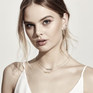 Silk & Steel Jewellery Superfine Mama Necklace Gold